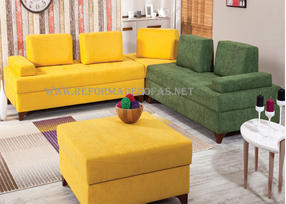 sofa amarelo e verde escuro sofa amarelo e verde